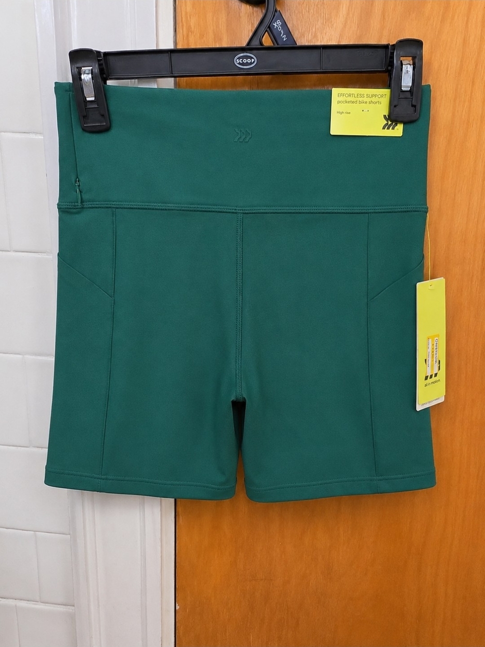 all in motion Dark Green High-Rise Bike Shorts with Pockets - Picture 1 of 2
